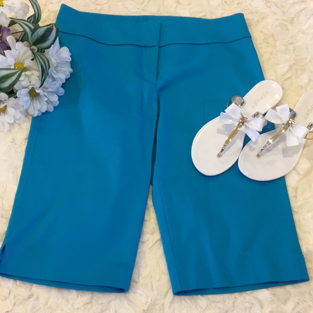 New! Cache Teal Blue Bermuda Shorts.